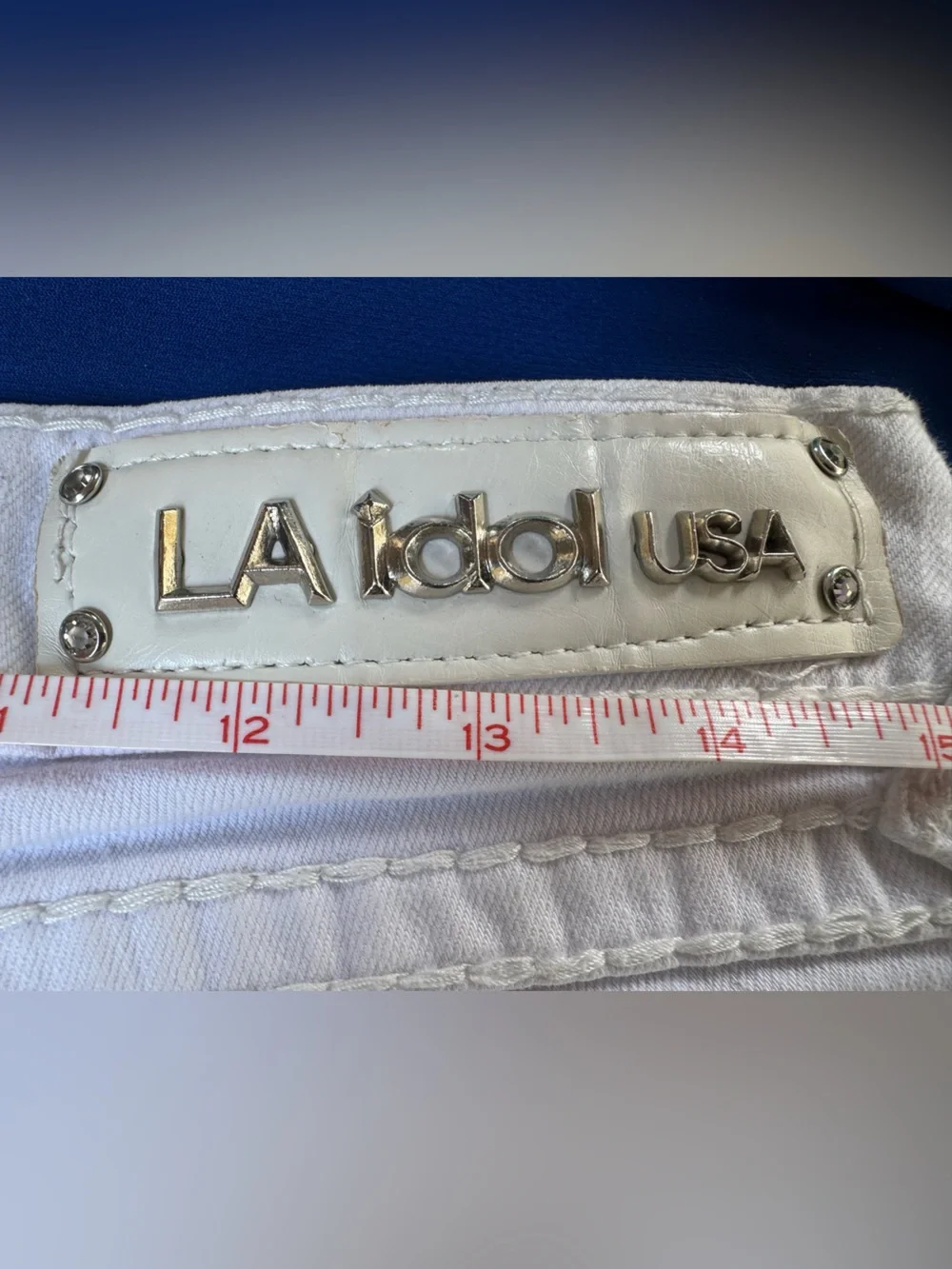 La Idol White Women's Denim Shorts